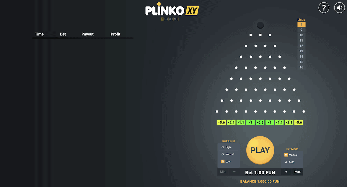 Plinko XY (BGaming)