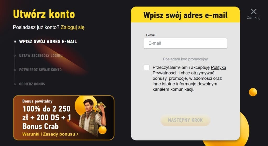 Wpisz swój e-mail