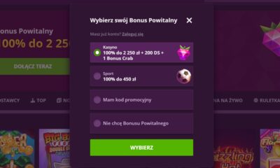 Wybierz bonus powitalny