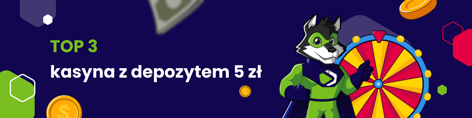 kasyna z depozytem 5 zł - baner